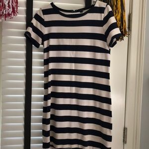 Jcrew striped T-shirt dress